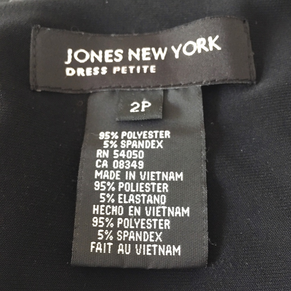 Jones New York Black Cowl Neck Knit Flare Dress - Picture 6 of 7